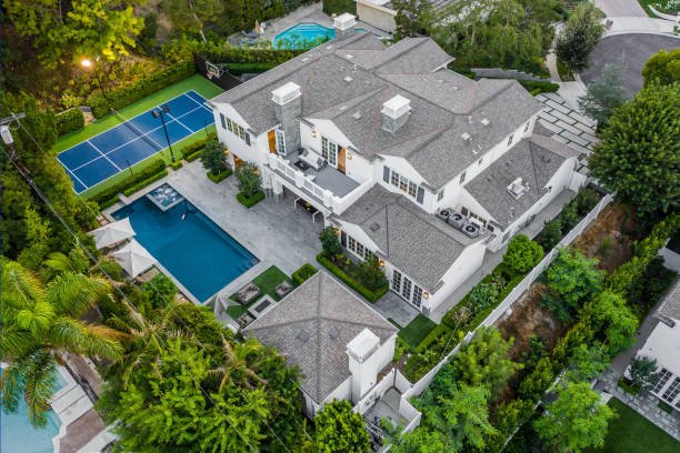 A new construction home in Encino, California